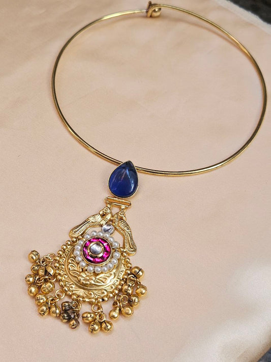 Vaishnavi Brass Peacock Hasli