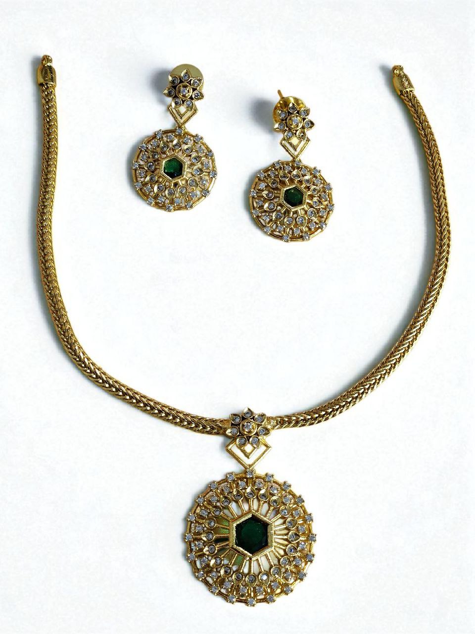 Premium Green AD Necklace