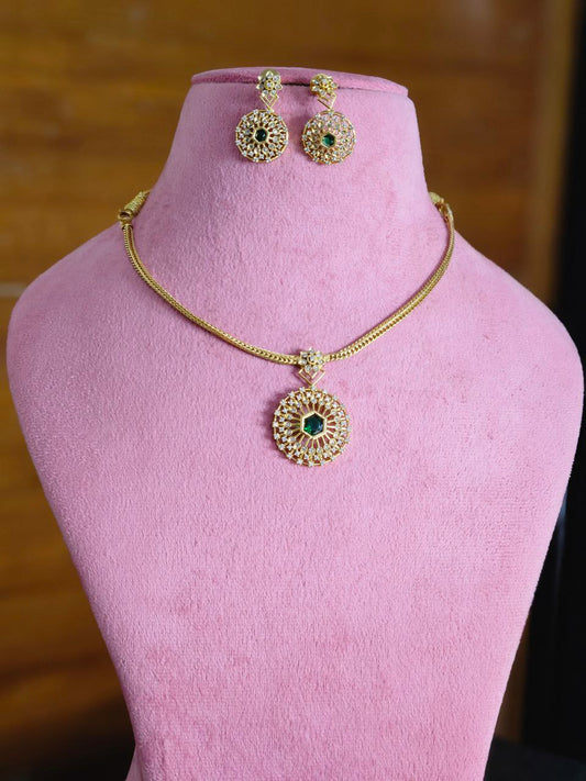 Premium Green AD Necklace