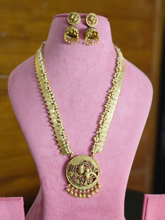 Premium Laxmi Coin Temple Necklace
