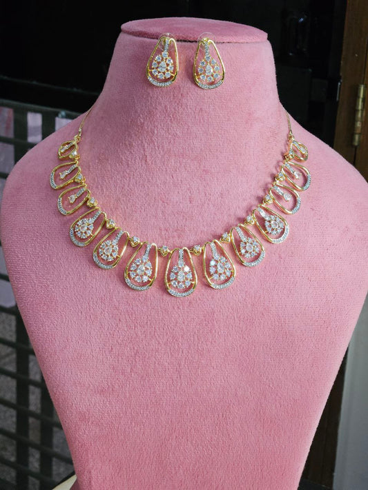 Tanishq Diamond Gold Necklace