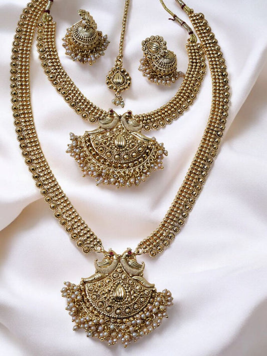 Gold Lookalike Bridal Combo Set