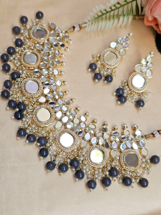 Premium Grey Mirror Necklace