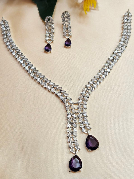 Purple Tie AD Necklace